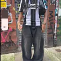 siyah baggy pantolon