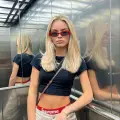 Siyah Düz Renk Baskısız Bluz Body Crop Top