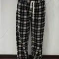 Siyah Ekoseli Beli Lastikli Y2K Unisex Eşofman