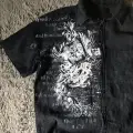 Siyah Grunge Tipografik Gotik Y2K Unisex Gömlek