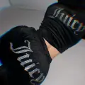 Siyah Juicy Kadife Takım