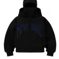 Siyah Revenge Taş Baskılı Kar Maskeli Unisex Sweatshirt Hırka