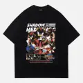 Siyah Unisex Sonic Shadow The Hedgehogs T-Shirt