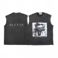 Slayer Baskılı Vintage Unisex Oversize Yıkamalı Atlet