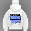 Social Vert Detail Full Mask Oversize Hırka