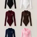 Steed Polo Yaka Nakışlı Büzgülü Parmak Geçirme Detaylı Zıbın
