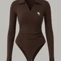 Steed Polo Yaka Nakışlı Büzgülü Parmak Geçirme Detaylı Zıbın