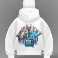 Streetwear Girl Detail Full Mask Oversize Hırka