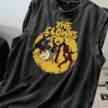 The Clowns Atlet Bisiklet Yaka Yıkamalı Vintage Unisex Oversize T-Shirt