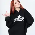 Unisex 4tune Sweatshirt Hoodie Siyah