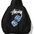 Unisex Stüssy Zar Sweatshirt Siyah