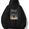 Unisex Vultures Kanye PS2 Sweatshirt Siyah
