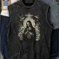 Virgin Mary Unisex Vintage Eskitme Atlet