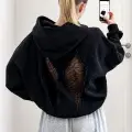 Wing Sırt Dantel Kanat Detaylı Sweatshirt
