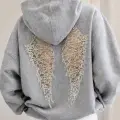 Wing Sırt Dantel Kanat Detaylı Sweatshirt