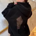 Wing Sırt Dantel Kanat Detaylı Sweatshirt