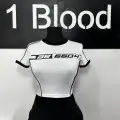 Y2k Racing Line Detail Crop Top