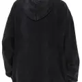 Yıkamalı Gothic Skeleton Punk Kapüşonlu Sweatshirt