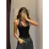 Siyah Dantel Detaylı Askılı Bodysuit