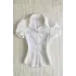Beyaz Vintage Mini Puff Sleeve Goth Y2K Kısa Kollu Gömlek