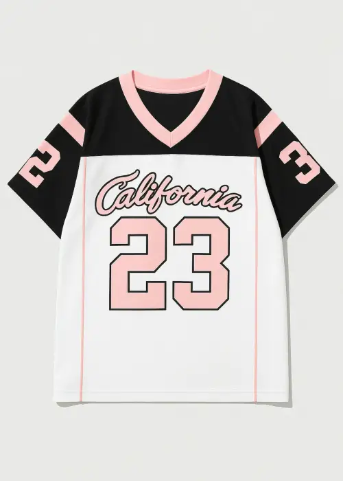 23 California Detail Jersey Siyah Forma