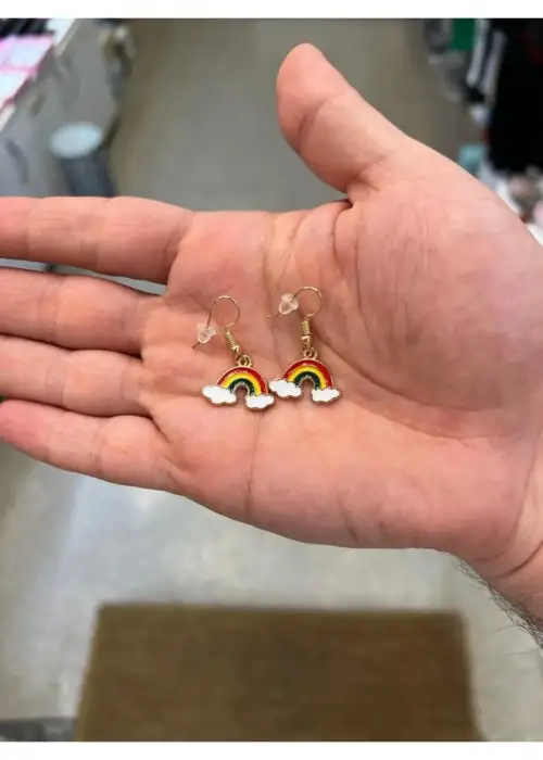 Gökkuşağı Bulut Küpe