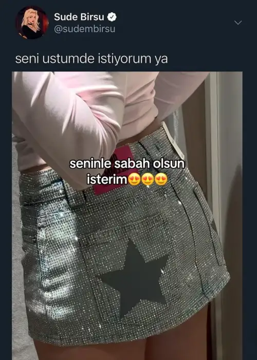 Star Luxy Diamond Taşlı Şort Etek
