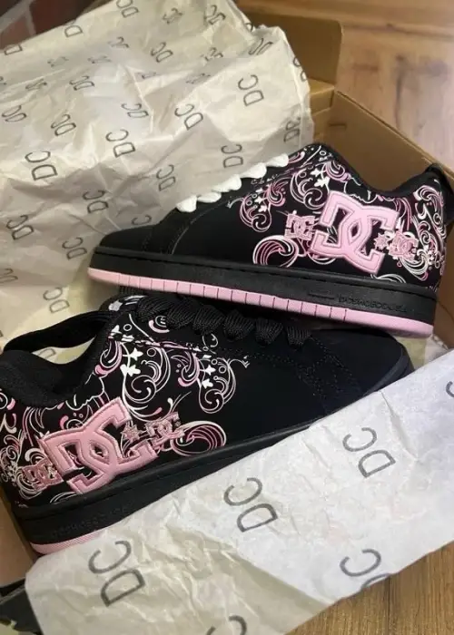 Midnight Dc Siyah Pembe Spor Ayakkabı