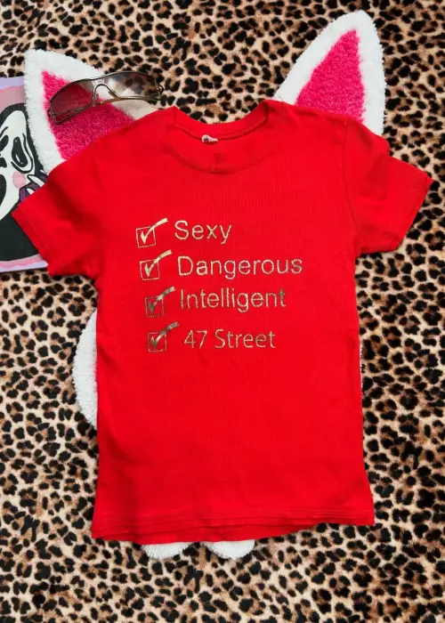 Kırmızı Danger Girl Crop