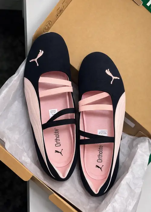 Siyah Speedcat Shıny Babet Ayakkabı