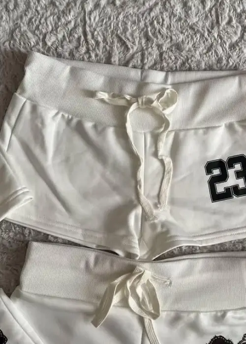 23 Number Detail Mini Şort