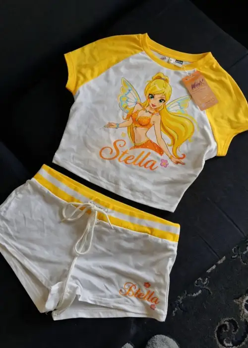 Stella Dream Sarı Şortlu Takım