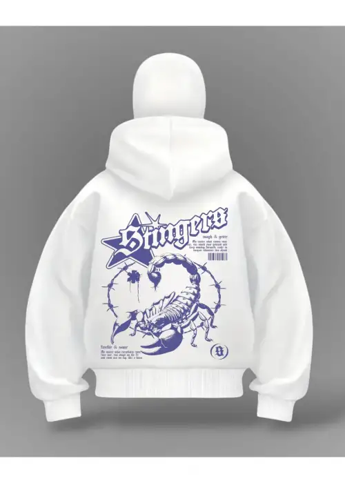 Akrep Detail Full Mask Oversize Hırka