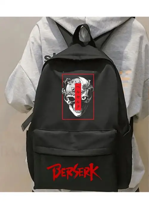 Anime Berserk Baskılı Unisex Okul Sırt Çantası