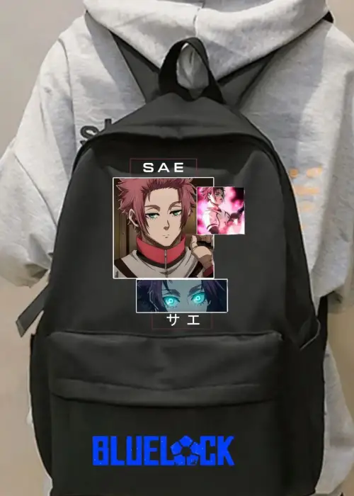 Anime Blue Lock Sae Baskılı Sırt Çantası