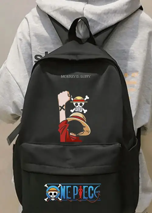 Anime One Piece Lufy Baskılı Sırt Okul Çantası