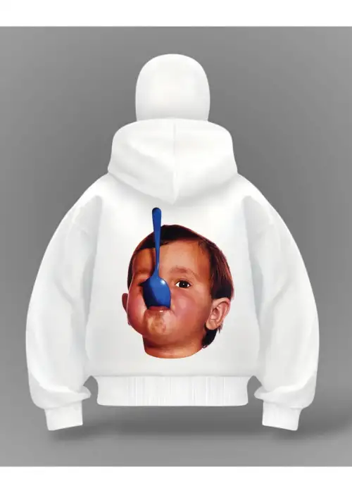 Baby Cry Detail Full Mask Oversize Hırka