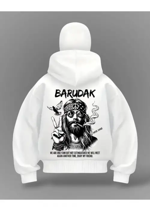 Barudak Detail Full Mask Oversize Hırka