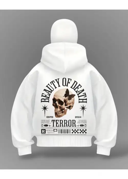 Beauty of death Detail Full Mask Oversize Hırka