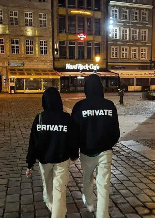 Black Sırt Private Sweatshirt