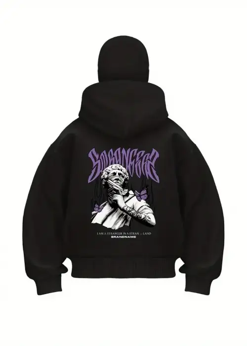 Purple Stranger Baskılı Kar Maskeli Ninja Unisex Sweatshirt Hırka
