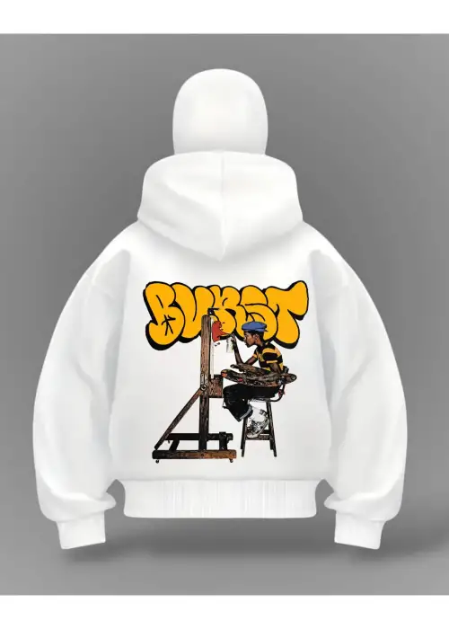 Bukst Graffiti Detail Full Mask Oversize Hırka