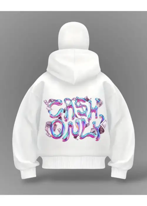 Cash Only Detail Full Mask Oversize Hırka