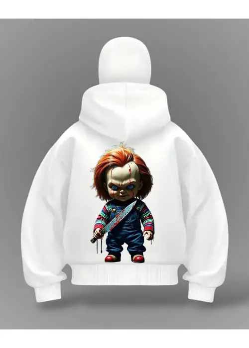 Chucky Detail Full Mask Oversize Hırka