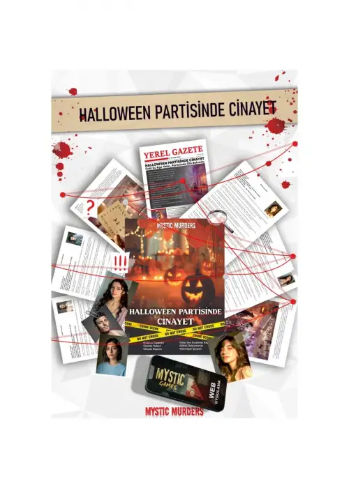 Dedektiflik Cinayet Çözme Oyunu - Halloween Partisinde Cinayet