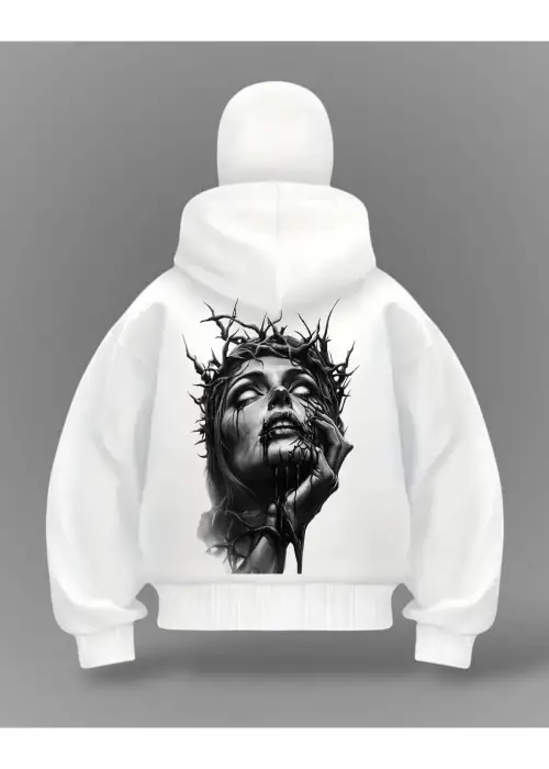 Devil Goat Detail Full Mask Oversize Hırka