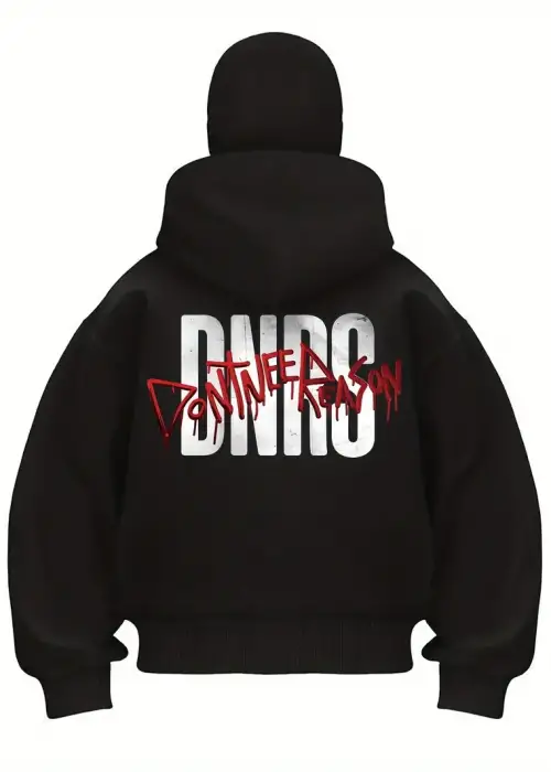 Dont Need Reason Baskılı Kar Maskeli Ninja Unisex Sweatshirt Hırka