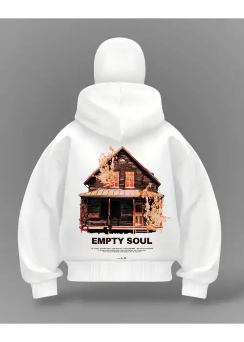 Empty Home Soul Detail Full Mask Oversize Hırka