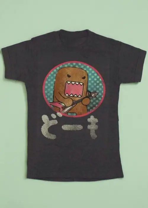 Siyah Domo Cat Guitar Unisex T-shirt