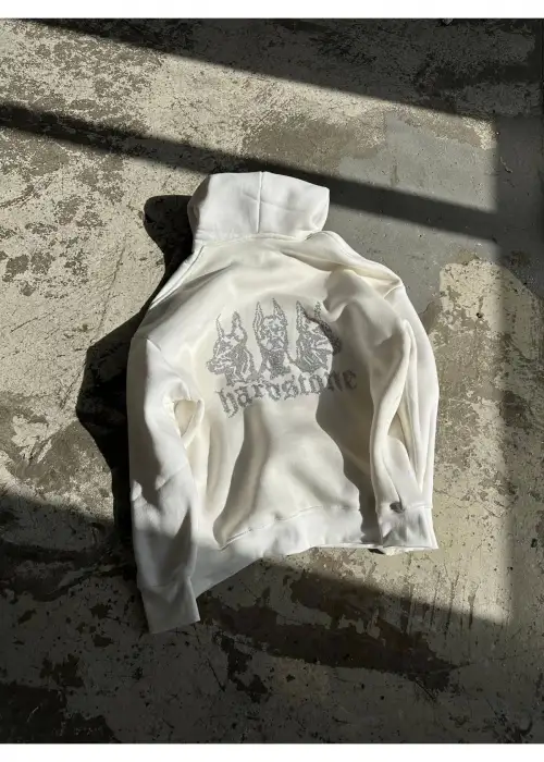 Hardstone Taş Detaylı Hoodie Oversize Sweatshirt